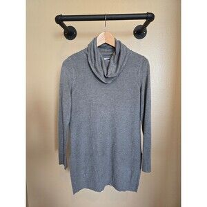 Adrienne Vittadini grey Cowl Neck sweater size small